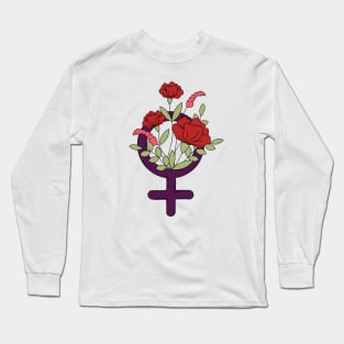 Feminist Flowers Long Sleeve T-Shirt